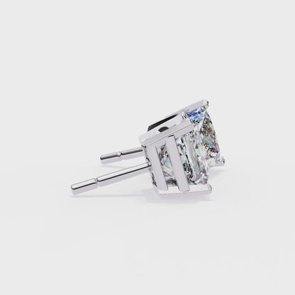Regent Squares – Princess Cut Lab Diamond Bold Studs