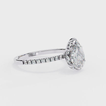 Crownrise – Pear & Round Lab Diamond Regal Ring