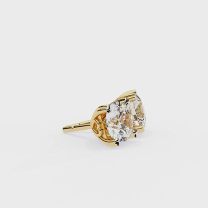 Lyra Studs – Round Lab Diamond Classic Solitaire Earrings