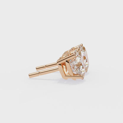 Heart Studs – Heart-Shaped Lab Diamond Stud Earrings