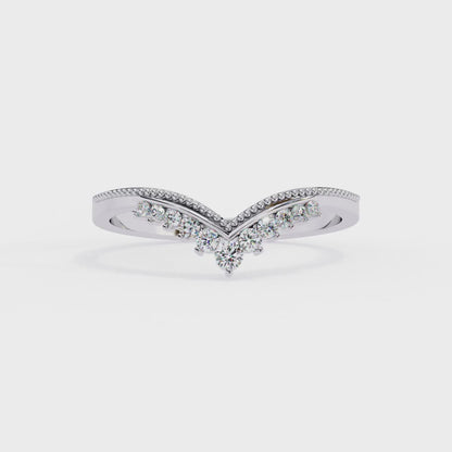 Eterna Linea – Round Lab Diamond Micro Pavé Ring