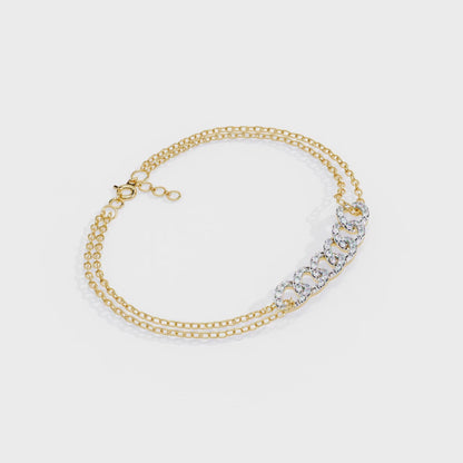Diamond Cuban Link Chain Bracelet