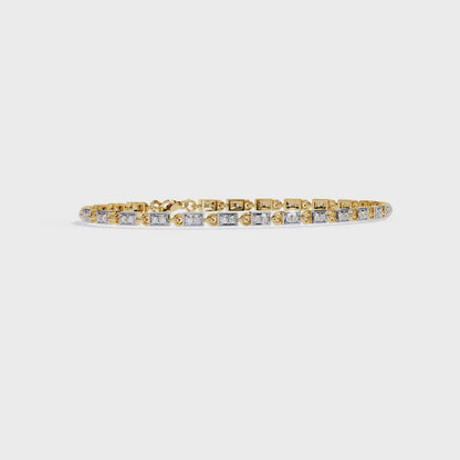 Dainty Gleam – Micro Diamond Bracelet in 14K Gold